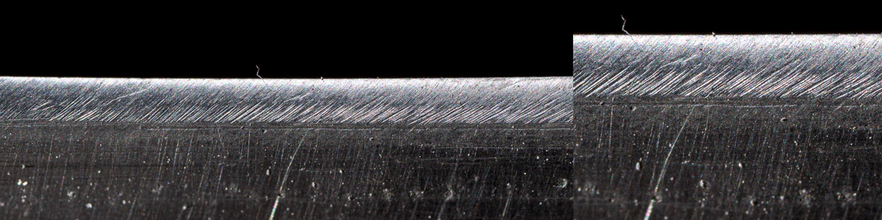 coarse paste on honing leather