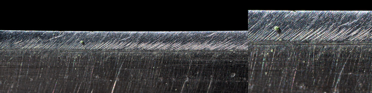 final strop on leather with fine honing paste - razor sharp edge