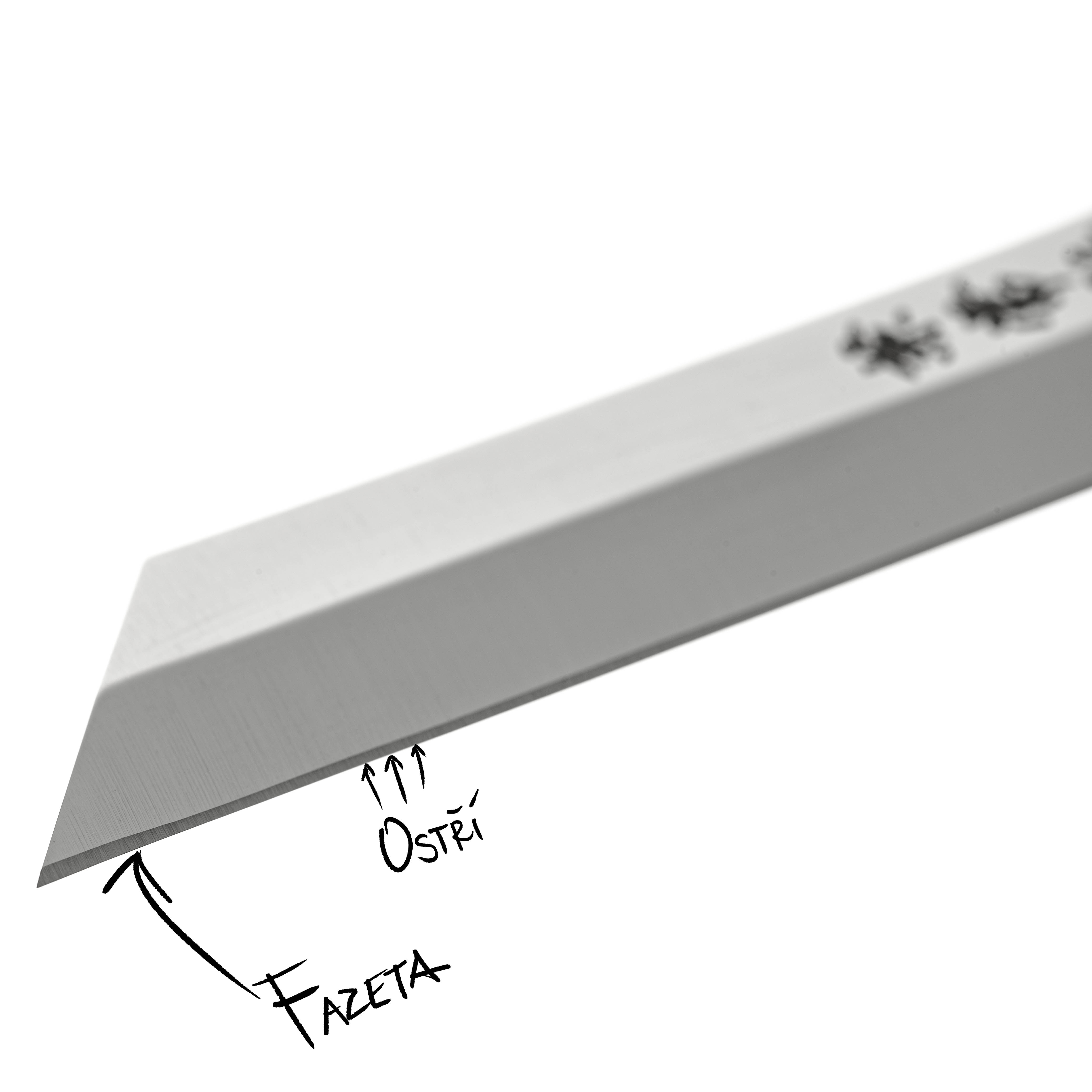 knife bevel cross-section under microscope - edge geometry