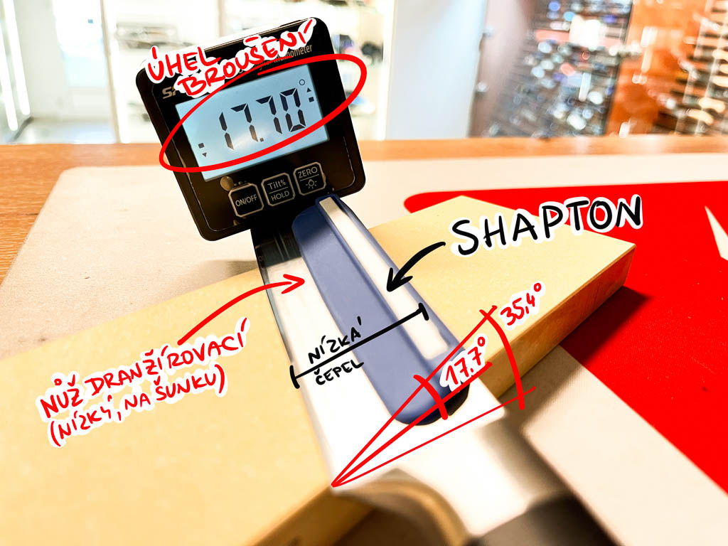 angle guide for sharpening ham slicer - low blade knife sharpening