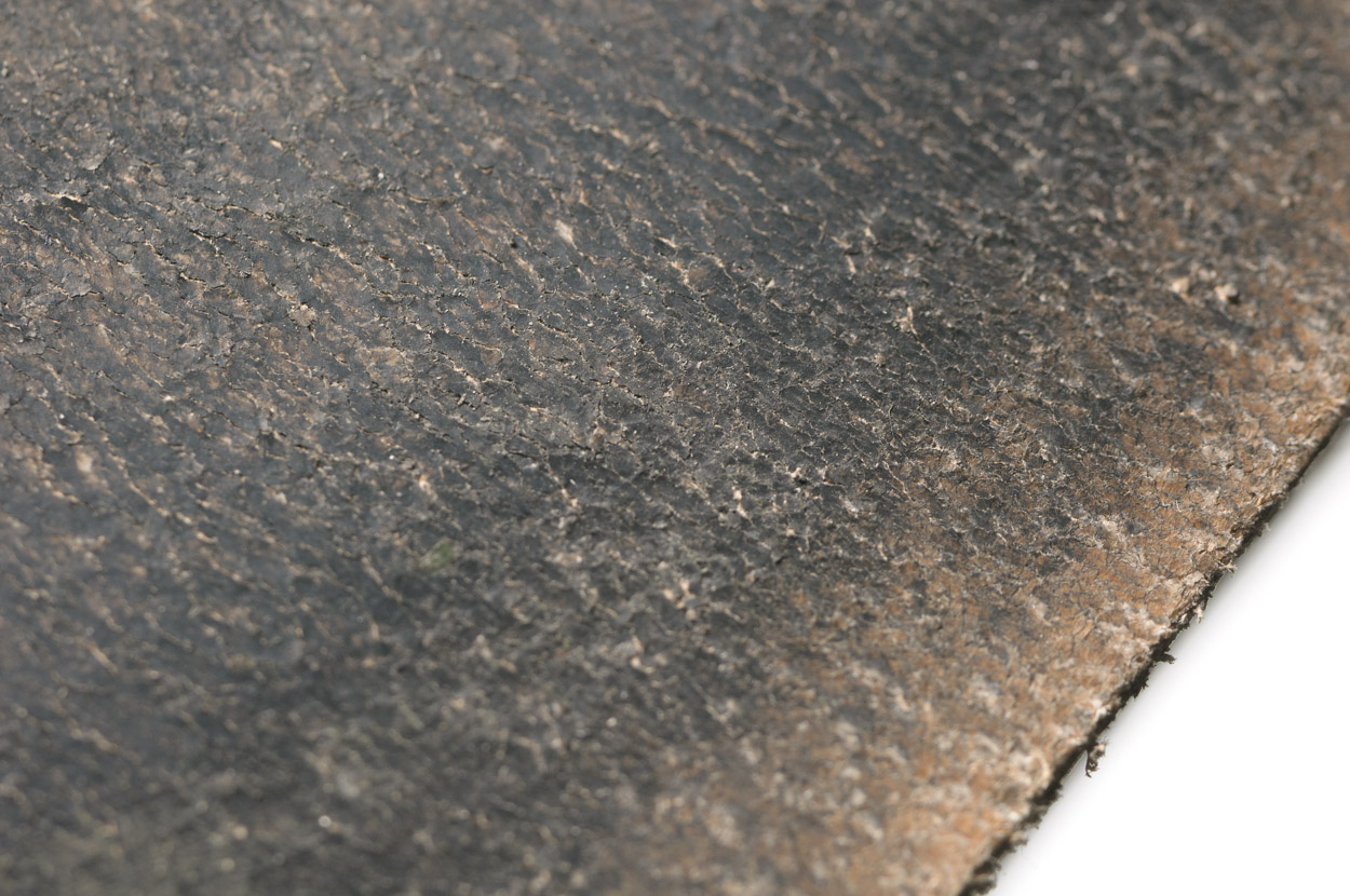 leather strop with fine white honing paste 6000 grit - mirror finish